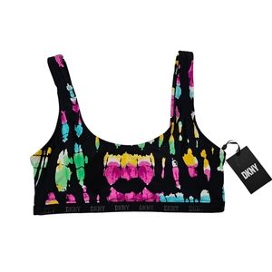 DKNY XL Tie Dye Bikini Top Womens